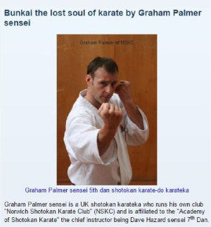 Palmer Graham. Bunkai the lost soul of Karate - Do