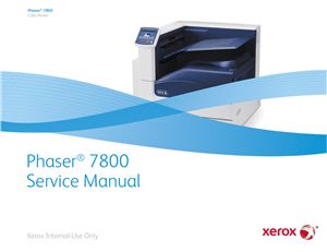 Xerox Phaser 7800. Service Manual