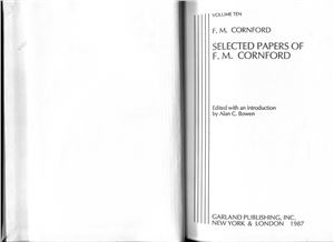 Cornford F.M. Selected Papers of F.M. Cornford
