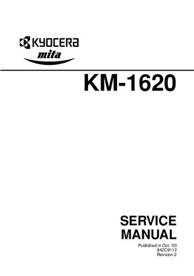 KYOCERA-MITA KM1620-2020. Service Manual