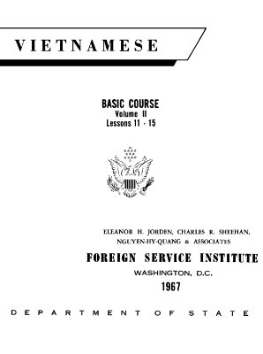 Jorden Eleanor H., Sheehan Charles R. Vietnamese Basic Course. Student Text (Volume 2)