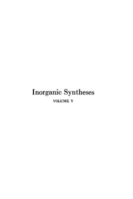 Inorganic syntheses. Vol. 05