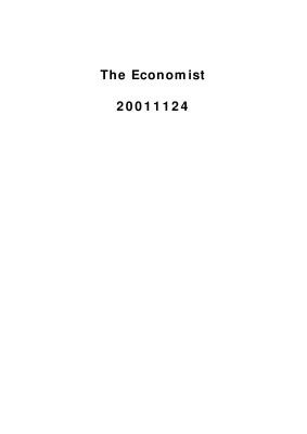 The Economist 2001.11 (November 24 - December 01)