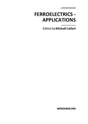 Lallart M. Ferroelectrics: Applications