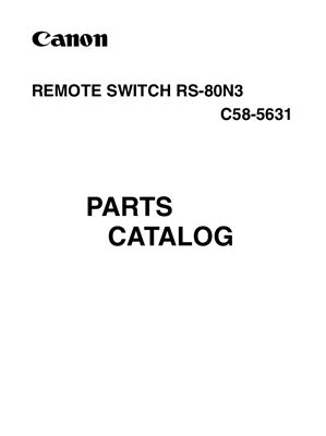 Спусковой тросик Canon RS-80N3. Каталог запчастей (C58-5631)