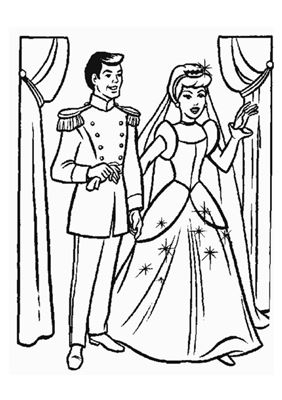 Золушка. Cinderella Coloring Book