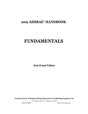 ASHRAE Handbook 2009