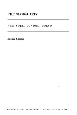 Sassen Saskia. The Global City: New York, London, Tokyo