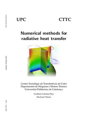 Rey G.C. Numerical methods for radiative heat transfer