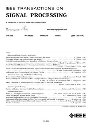 IEEE Transactions on Signal Processing v.53 2005 №05