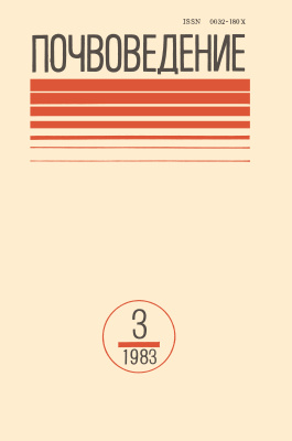 Почвоведение 1983 №3