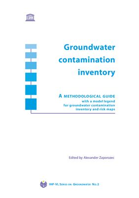 Zaporozec A. Groundwater contamination inventory