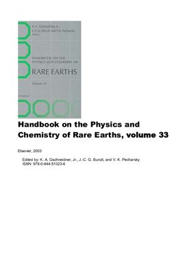 Gschneidner K.A., Jr. et al. (eds.) Handbook on the Physics and Chemistry of Rare Earths. V.33