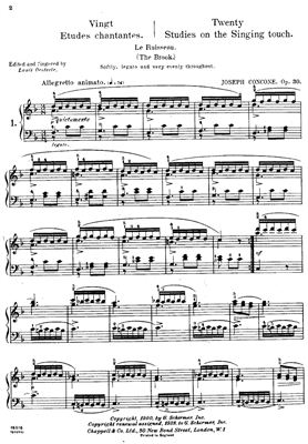 Конконе Дж. 20 кантиленных этюдов Op.30