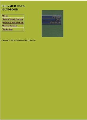 Mark J.E. (ed.) Polymer Data Handbook