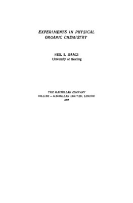 Исаакс Н. Практикум по физической органической химии