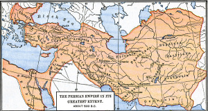 The Persian Empire in its Greatest Extent, Circa 500 BC / Персидская Империя в ее максимальных размерах, около 500 г. до н. э