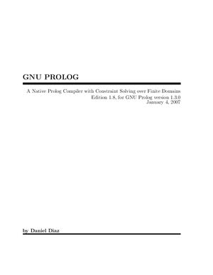 Программа - GNUProlog + руководство пользователя