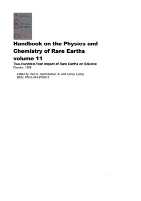 Gschneidner K.A., Jr. et al. (eds.) Handbook on the Physics and Chemistry of Rare Earths. V.11
