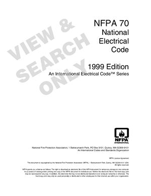 NFPA, National Electrical code 2002 Edition