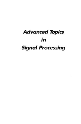 Lim J.S., Oppenheim A.V. (eds.) Advanced Topics in Signal Processing