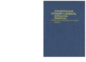 Арутюнян П. Анатомический альбом-словарь домашних животных на армянском, русском, латинском языках