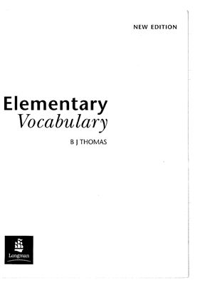 Thomas B.J. Elementary Vocabulary