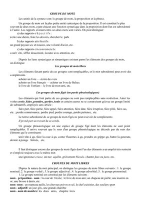 Лекции по грамматике французского языка, синтаксис