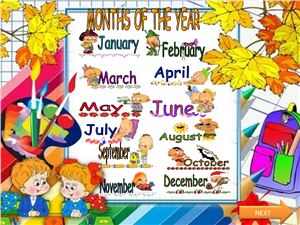 Months of the year