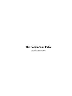 Hopkins E.W. The Religions of India