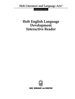 English Language Development - Interactive Reader, Introductory Course (Grade 6)