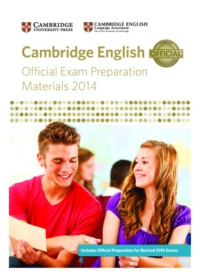 Official catalogue for Cambridge English exams