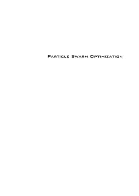 Lazinica A. (ed.) Particle Swarm Optimization