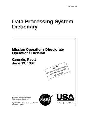 Nasa. Data Processing System Dictionary