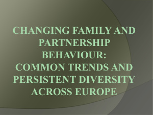 Changing family and partnership behaviour