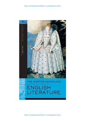 Greenblatt Stephen. Norton Anthology of English Literature. Volume 1