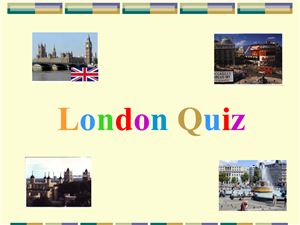 A Quiz about London