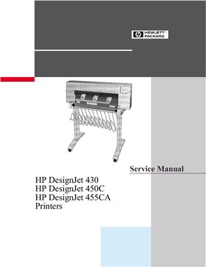 HP DesignJet 430 HP DesignJet 450C HP DesignJet 455CA Printers. Service Manual