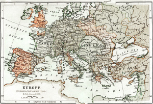 Europe during the Norman and Plantagenet Period, 1066-1509 / Карта Европы времен Нормандского периода и Плантагенетов, 1066-1509