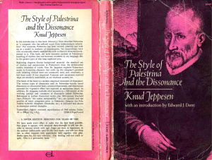 Jeppesen K. The Style of Palestrina and the Dissonance
