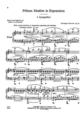 Конконе Дж. 15 этюдов на выразительность Op.44