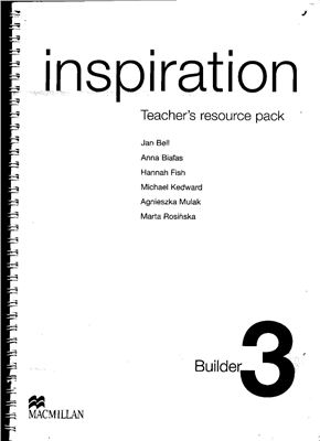Mulak Agnieszka. Inspiration 3. Teacher's resource pack. Builder