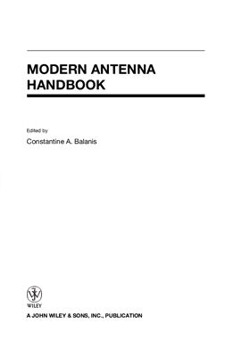 Balanis C.A. Modern Antenna Handbook