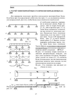 Антипин М.И. Расчёт многопролётных статически определимых балок