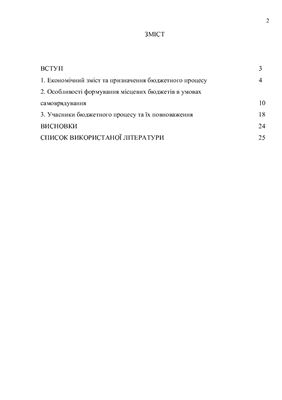 Реферат - Бюджетний процес (укр. мова)
