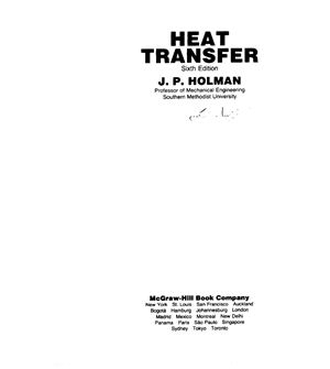 Holman J. Heat Transfer
