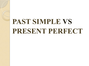 Past Simple VS Present Perfect