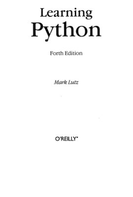 Лутц М. Изучаем Python