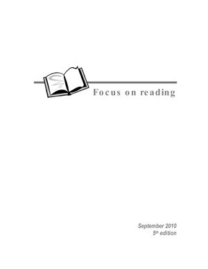 St. Louis Rubena, Pereira Silvia. Focus on reading