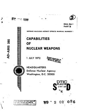Dolan P.J. (ed.) Capabilities of Nuclear Weapons. Part II, Damage Criteria